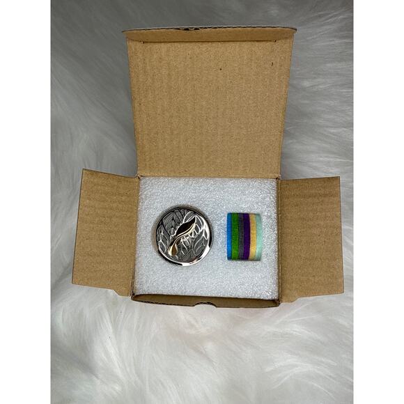 New Young Living Car Vent Diffuser ROSE GOLD +6 Felt Pads - Picture 4 of 6